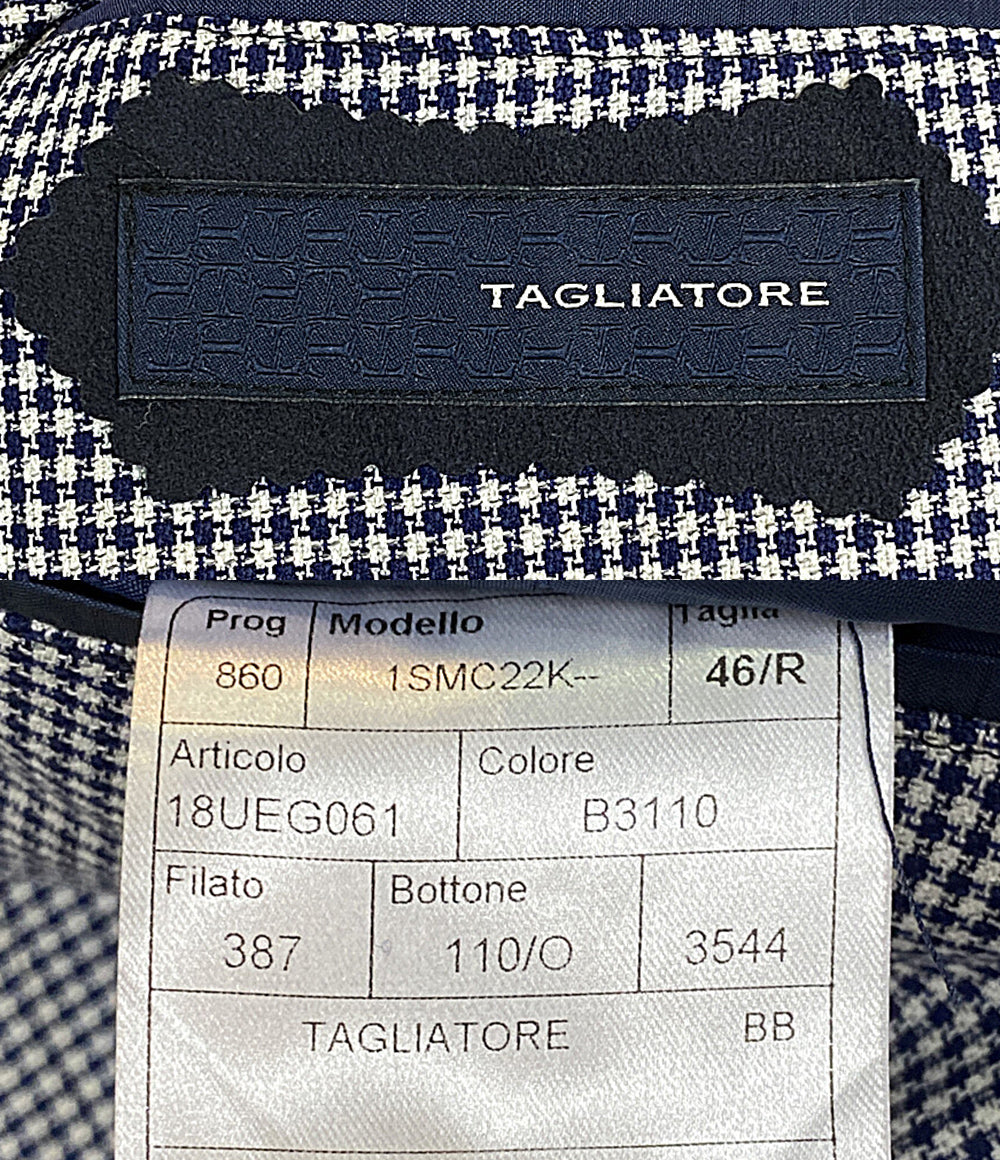 TAGLIATORE テーラードジャケット チェック ハットピンズ 1SMC22K