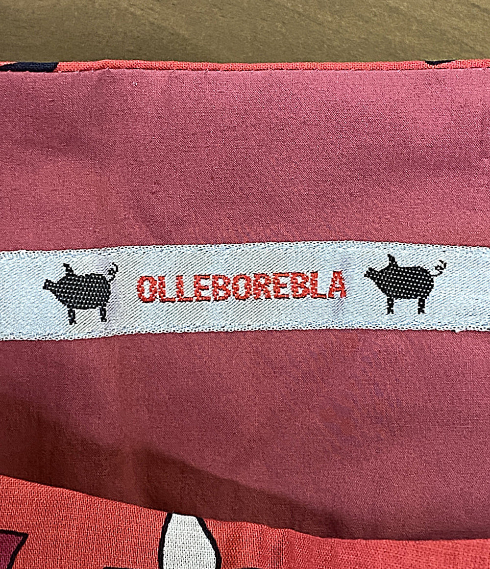 OLLEBOREBLA 七分袖ワンピース ぶたさん柄 115397 レディース SIZE M オレボレブラ
