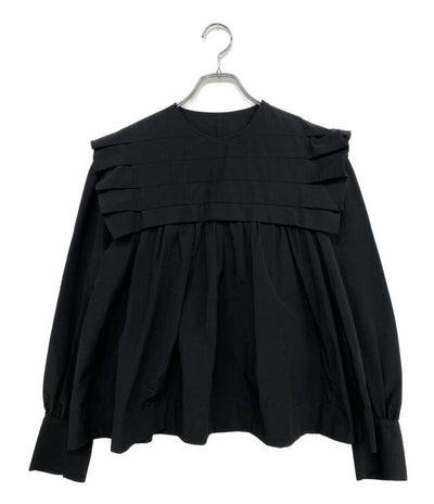 美品 LOHEN ローヘン 長袖シャツ タックヨーククロップドブラウス 24SS LH24SS-BL002 レディース SIZE F