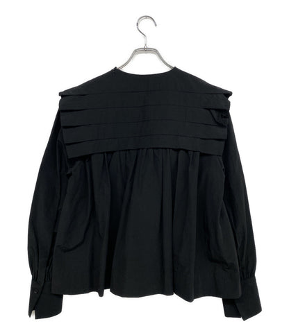 美品 LOHEN ローヘン 長袖シャツ タックヨーククロップドブラウス 24SS LH24SS-BL002 レディース SIZE F