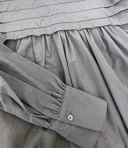 美品 LOHEN ローヘン 長袖シャツ タックヨーククロップドブラウス 24SS LH24SS-BL002 レディース SIZE F