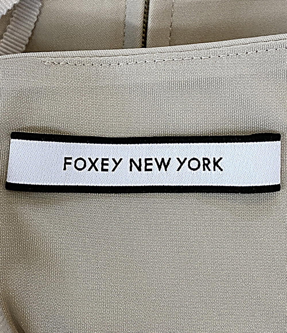 FOXEY NEWYORK フォクシーニューヨーク ノースリーブワンピース ベージュ 38327-NSOFZ130T レディース SIZE 38