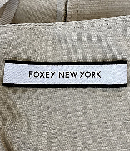 FOXEY NEWYORK フォクシーニューヨーク ノースリーブワンピース ベージュ 38327-NSOFZ130T レディース SIZE 38