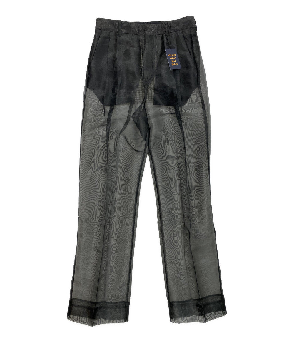 美品 VELVETY INDIGO BLUE BLACK ベルベッティ・インディゴ・ブルー・ブラック パンツ 13-456005 レディース SIZE 36