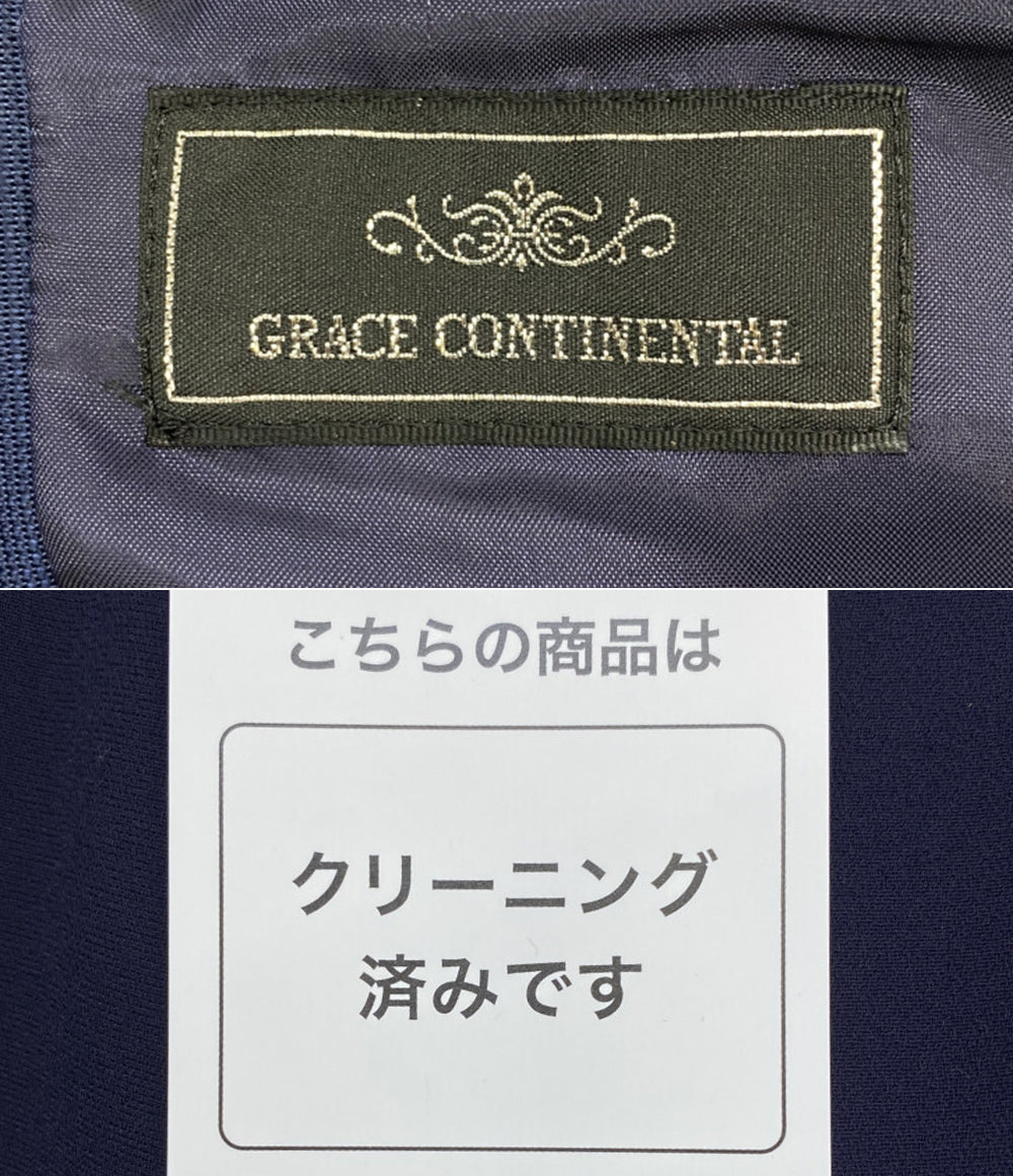 GRACE CONTINENTAL ビジューベルトワンピース レース切替 1703 5135-2 レディース SIZE 36 グレースコンチネンタル