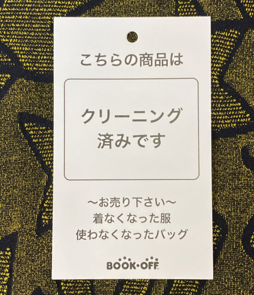 me ISSEY MIYAKE ノースリーブワンピース MI94-KT332-58 総柄 イエロー レディース SIZE - ミー イッセイミヤケ