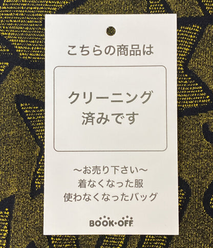 me ISSEY MIYAKE ノースリーブワンピース MI94-KT332-58 総柄 イエロー レディース SIZE - ミー イッセイミヤケ