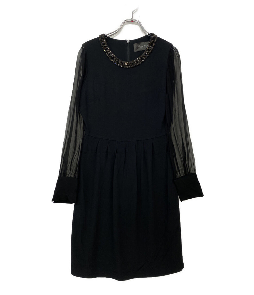 Max Mara ビジュードレス ブラック レディース SIZE 38 マックスマーラ