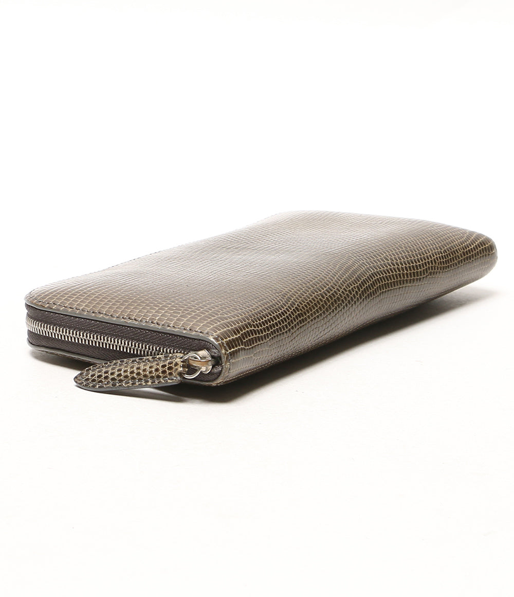 Camille Fournet カミーユ・フォルネ 長財布 ラウンドジップ リザード Camille Fournet カミーユ・フォルネ 長財布 ラウンドジップ リザード
