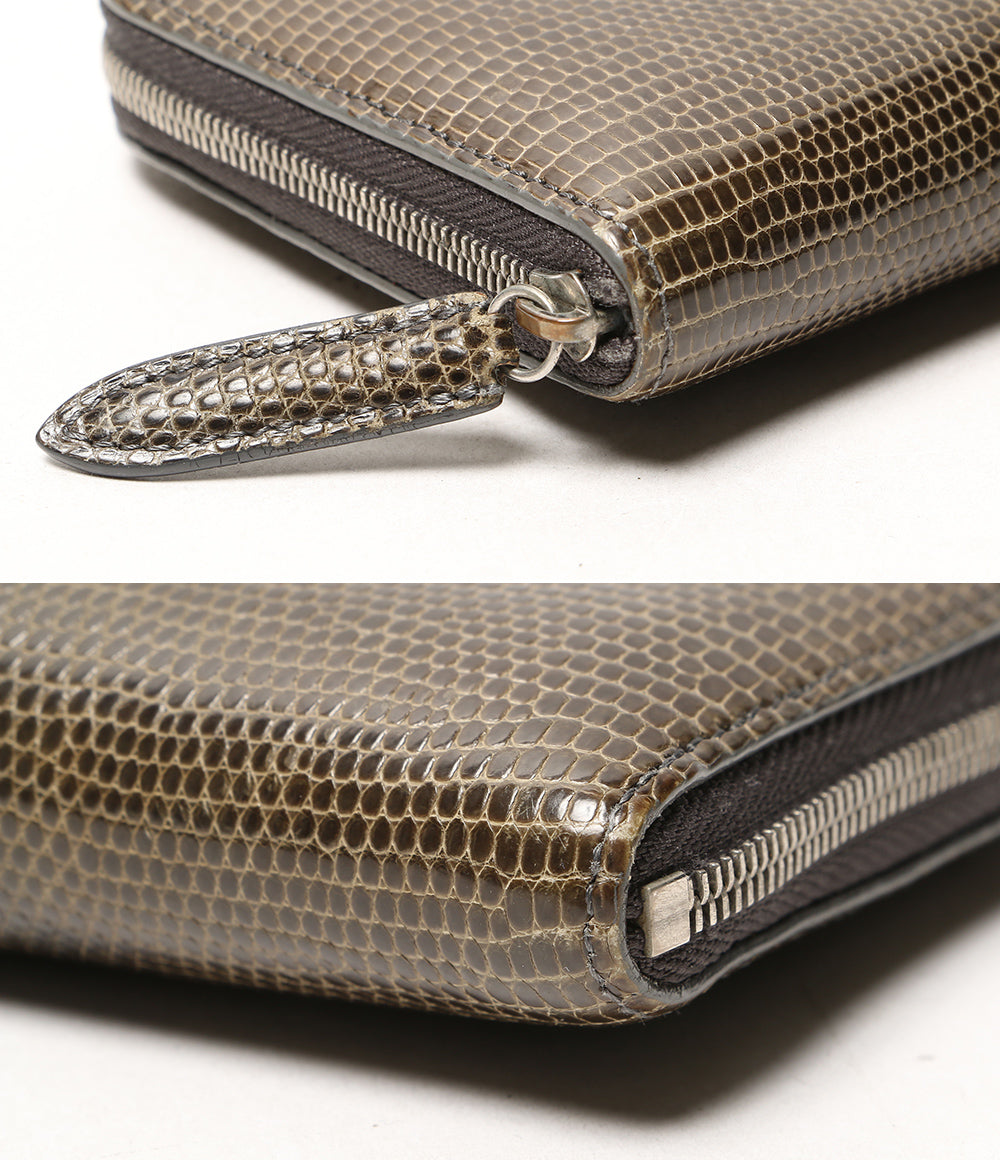 Camille Fournet カミーユ・フォルネ 長財布 ラウンドジップ リザード