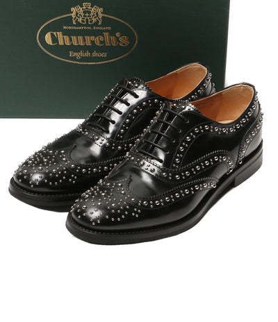 Church's BURWOOD MET ウィングチップ スタッズ 8746-01 レディース SIZE 37 チャーチ