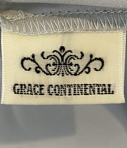 美品 GRACE CONTINENTAL キャミソールワンピース 25SS レースキャミロング カーキ レディース SIZE 36 グレースコンチネンタル