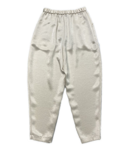 Curensology パンツ ダブルサテンタックパンツ ホワイト CL405114ER-00 レディース SIZE F カレンソロジー