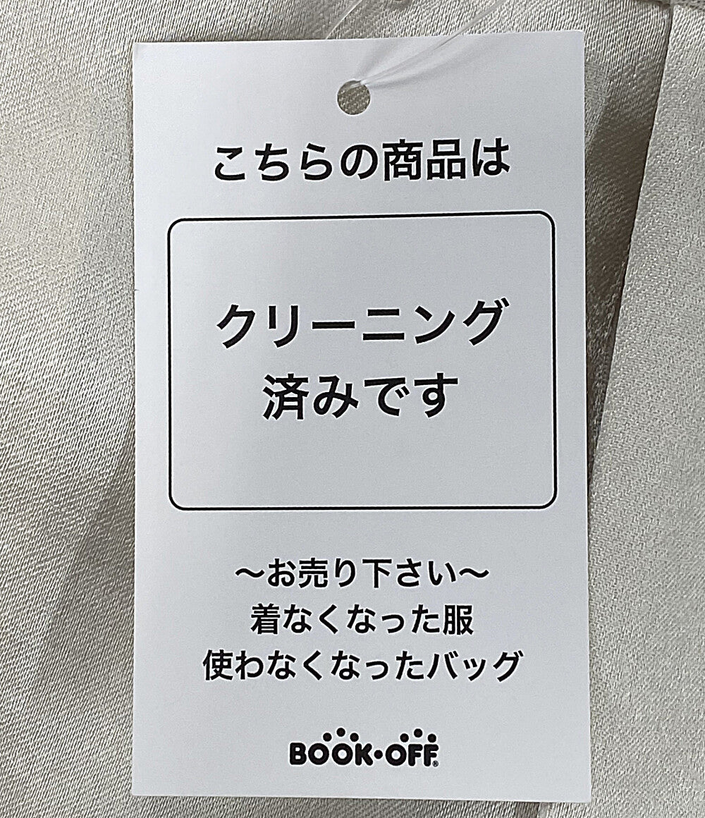 Curensology パンツ ダブルサテンタックパンツ ホワイト CL405114ER-00 レディース SIZE F カレンソロジー
