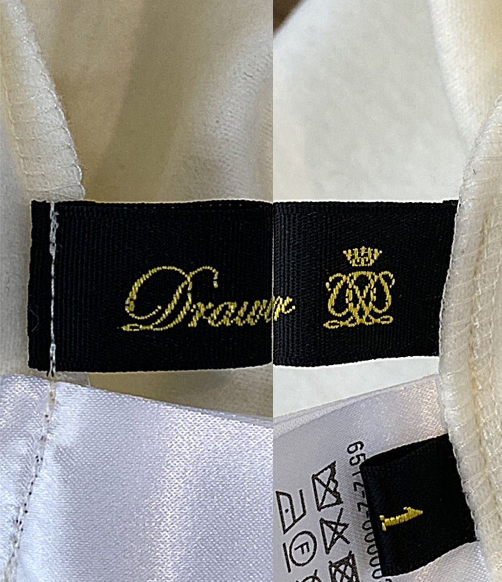 Drawer 長袖ウールシャツ ギャザーカラーロングスリーブブラウス 6512-2-000003 レディース SIZE 1 ドゥロワー