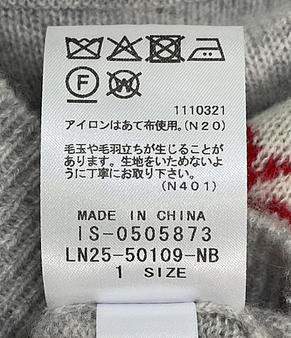 美品 nemika ネミカ ニット ロゴカシミヤニットプルオーバー 25AW IS-0505873 レディース SIZE 1