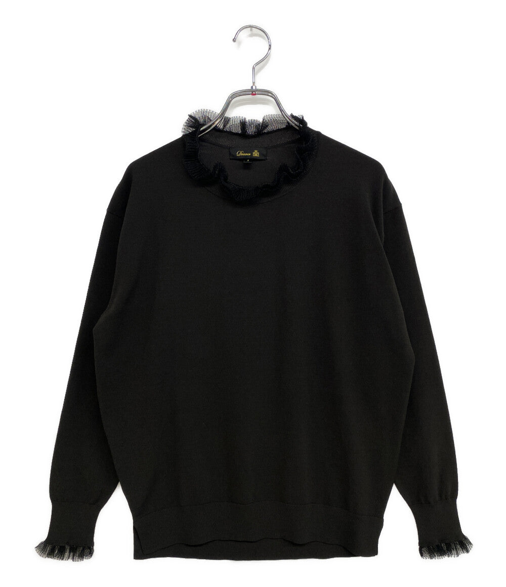 Drawer 16G ネックフリル ロングスリーブニット レディース SIZE 1 ドゥロワー