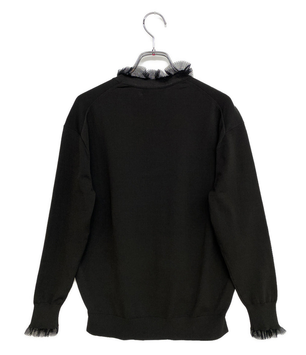 Drawer 16G ネックフリル ロングスリーブニット レディース SIZE 1 ドゥロワー
