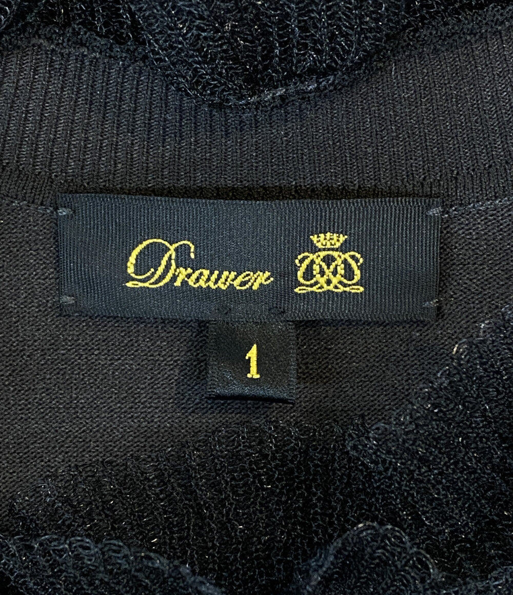 Drawer 16G ネックフリル ロングスリーブニット レディース SIZE 1 ドゥロワー