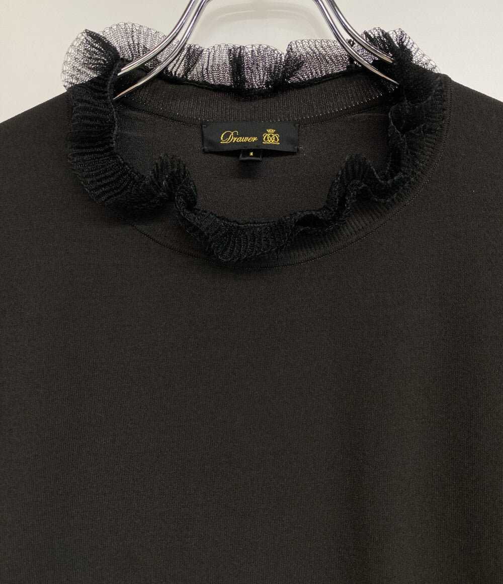 Drawer 16G ネックフリル ロングスリーブニット レディース SIZE 1 ドゥロワー