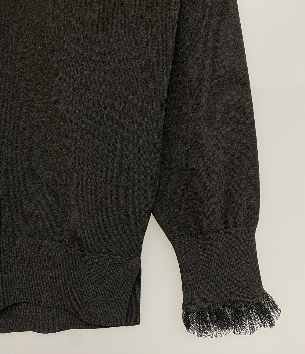 Drawer 16G ネックフリル ロングスリーブニット レディース SIZE 1 ドゥロワー