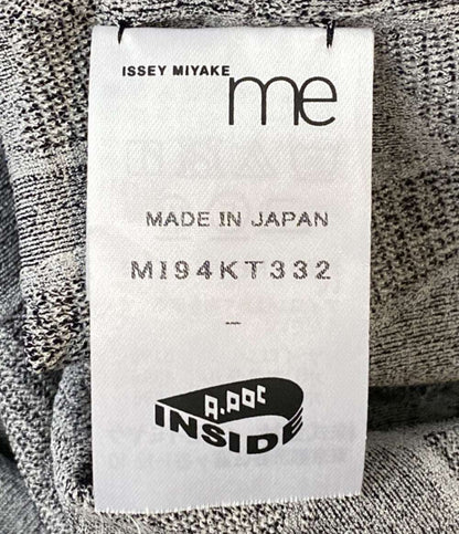 me ISSEY MIYAKE ノースリーブワンピース 総柄 グレ- MI94-KT332-17 レディース SIZE - ミー イッセイミヤケ
