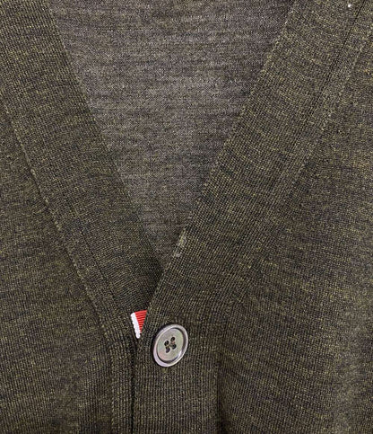 THOM BROWNE 4BARクラシックカーディガン グリーン MKC002A-Y1014-33 メンズ SIZE 1 トムブラウン