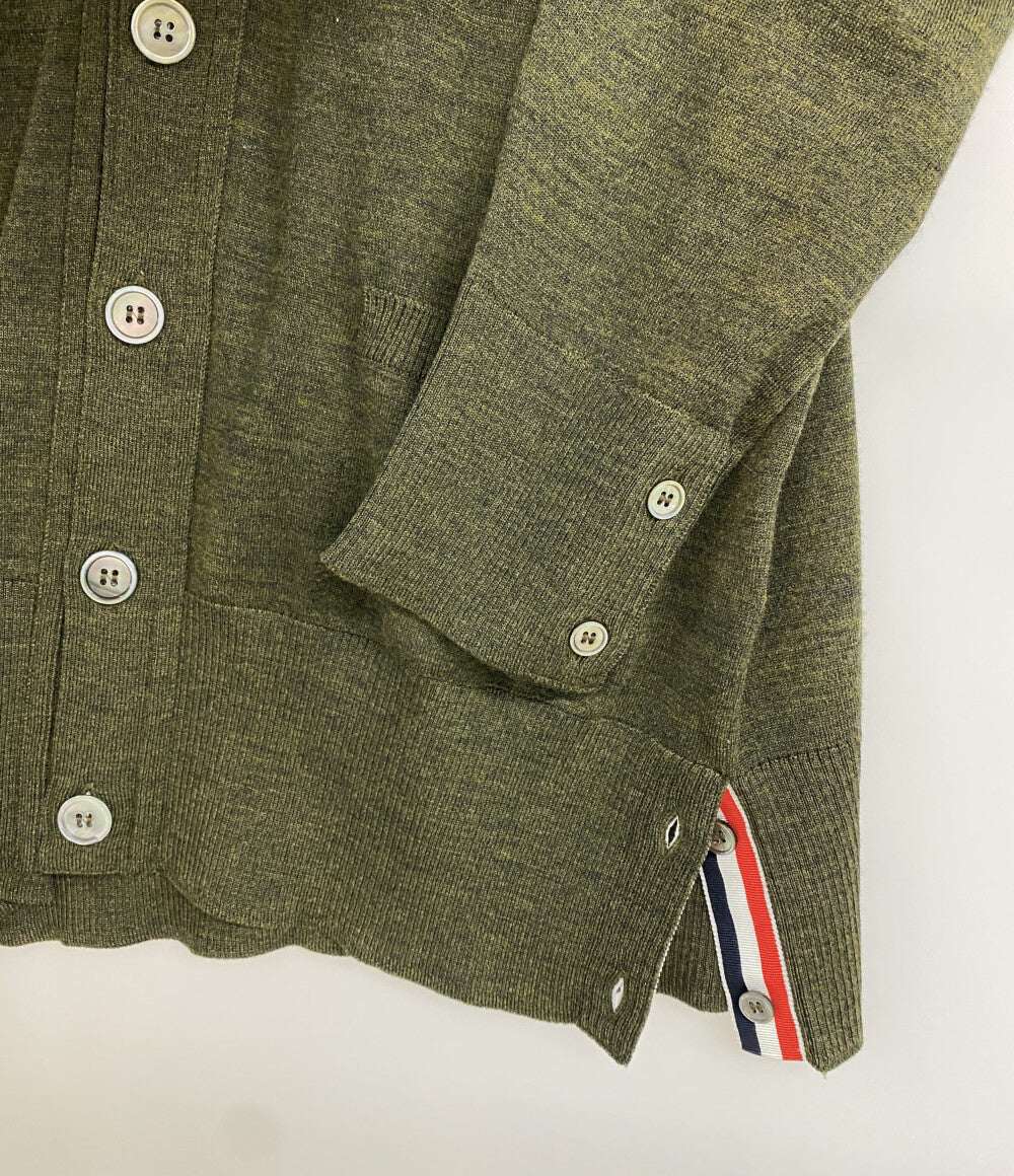 THOM BROWNE 4BARクラシックカーディガン グリーン MKC002A-Y1014-33 メンズ SIZE 1 トムブラウン