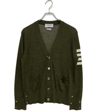 THOM BROWNE 4BARクラシックカーディガン グリーン MKC002A-Y1014-33 メンズ SIZE 1 トムブラウン