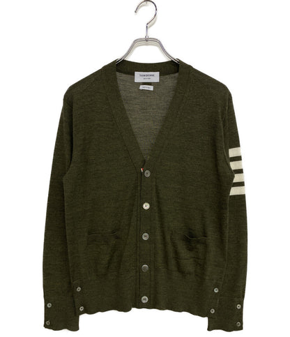 THOM BROWNE 4BARクラシックカーディガン グリーン MKC002A-Y1014-33 メンズ SIZE 1 トムブラウン