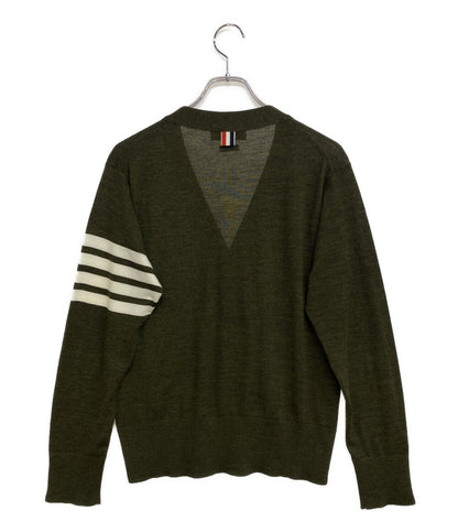 THOM BROWNE 4BARクラシックカーディガン グリーン MKC002A-Y1014-33 メンズ SIZE 1 トムブラウン