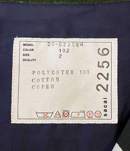 sacai 20-02256M オープンカラー半袖シャツ ゼブラ 2020SS メンズ SIZE 2 サカイ