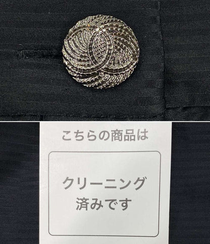 美品 CHANEL シルクパンツ ブラック 22C P71973V38670 レディース SIZE 38 シャネル