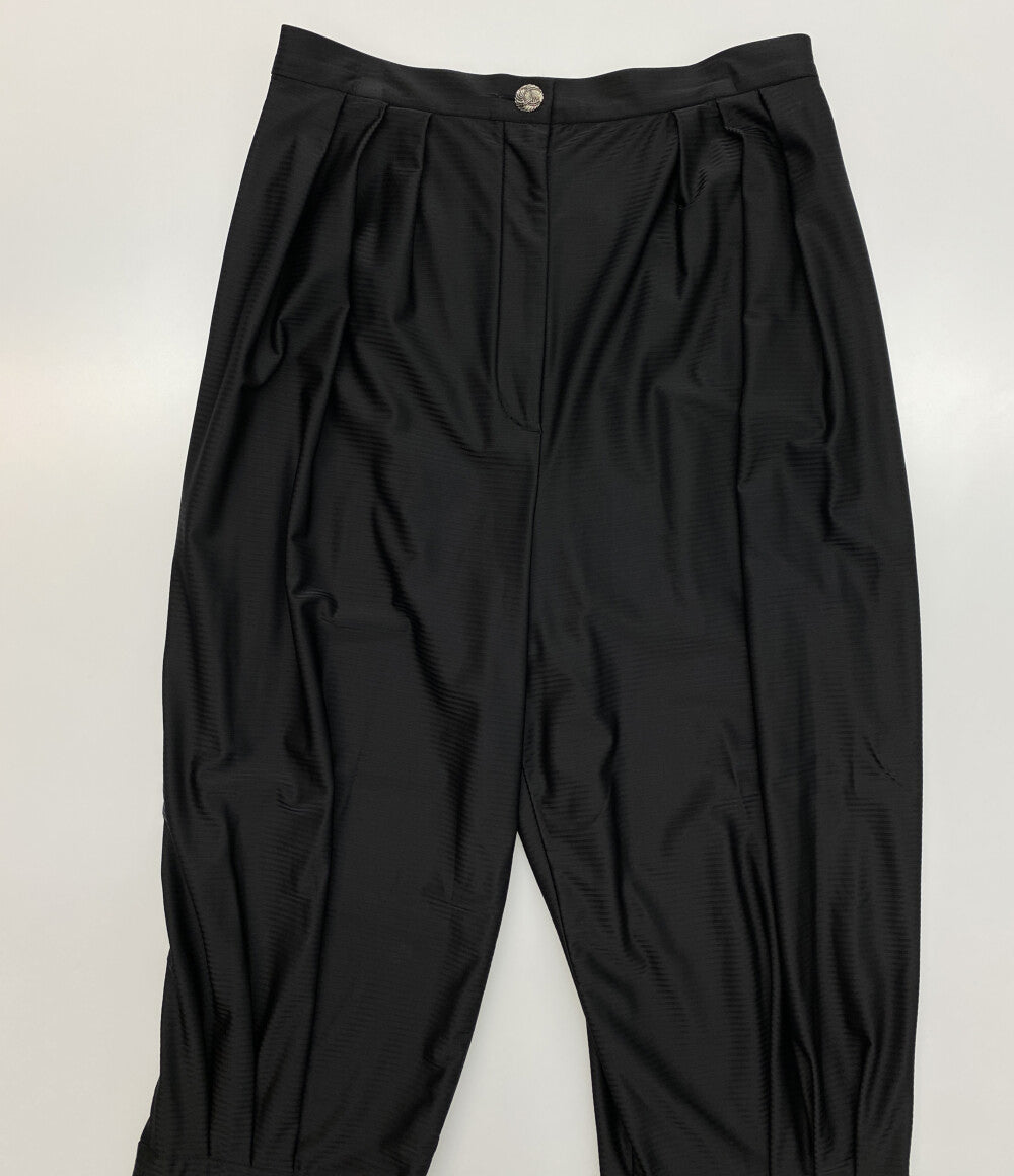 美品 CHANEL シルクパンツ ブラック 22C P71973V38670 レディース SIZE 38 シャネル