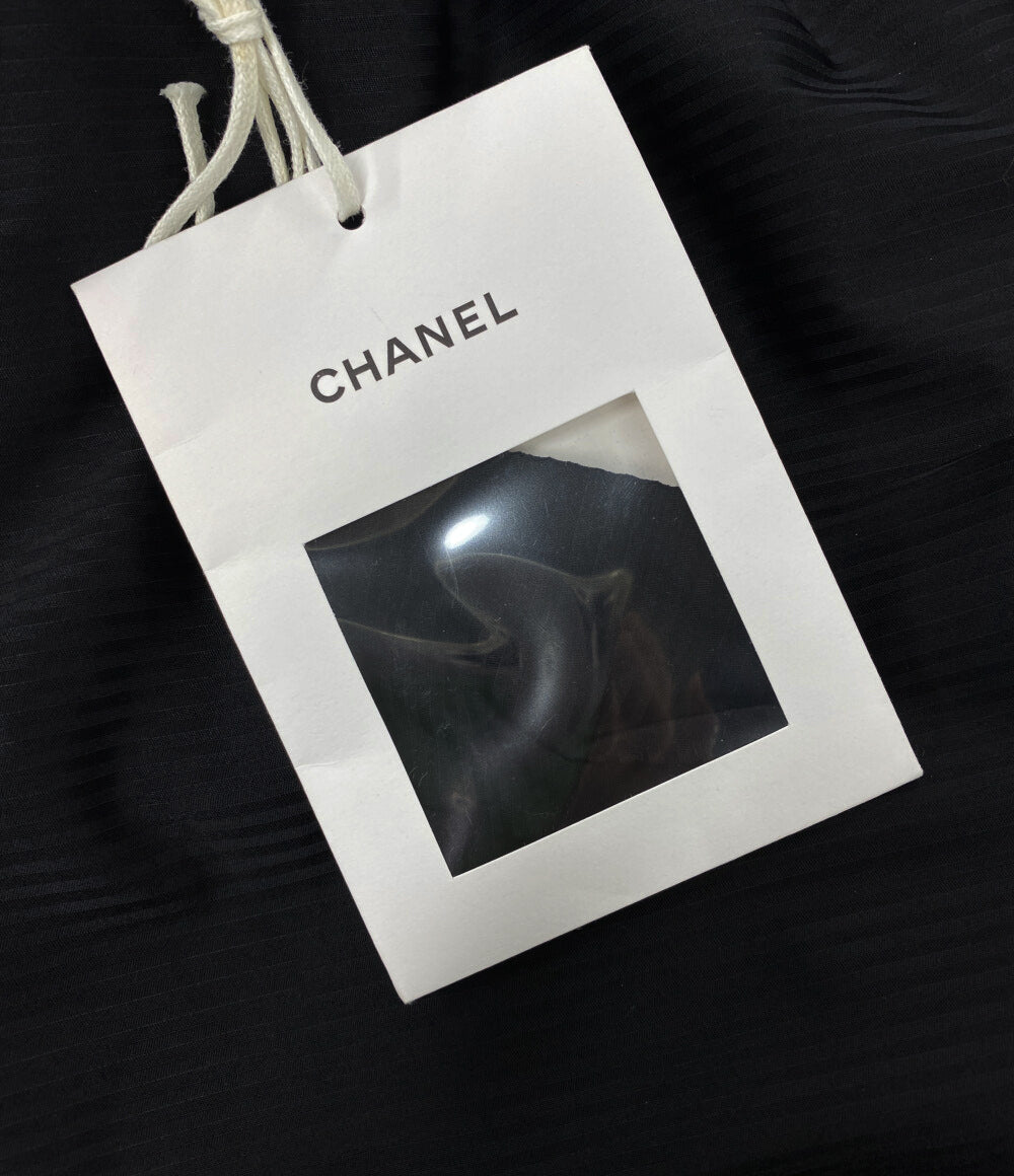 美品 CHANEL シルクパンツ ブラック 22C P71973V38670 レディース SIZE 38 シャネル