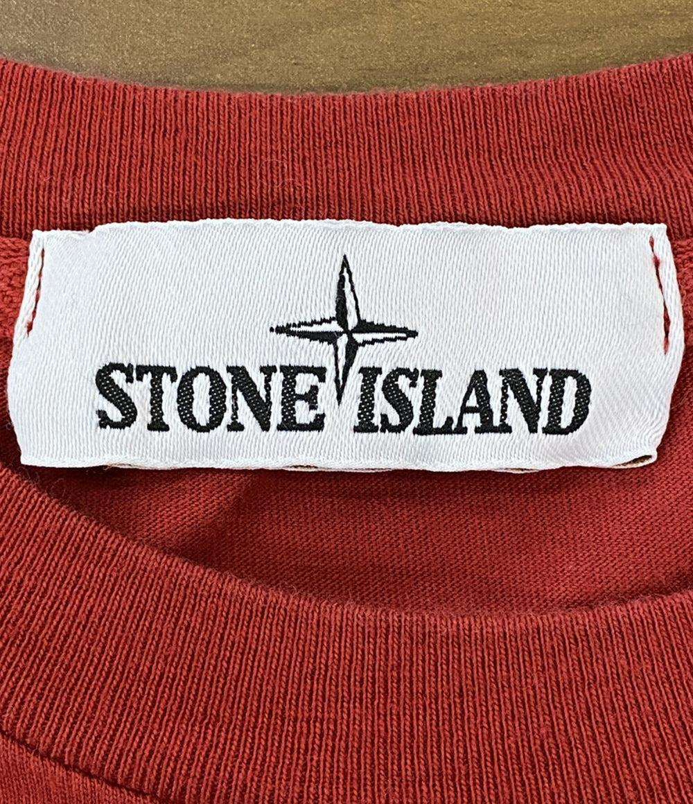 STONE ISLAND 半袖Ｔシャツ レッド メンズ SIZE L ストーンアイランド