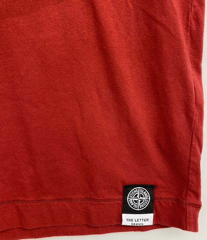 STONE ISLAND 半袖Ｔシャツ レッド メンズ SIZE L ストーンアイランド