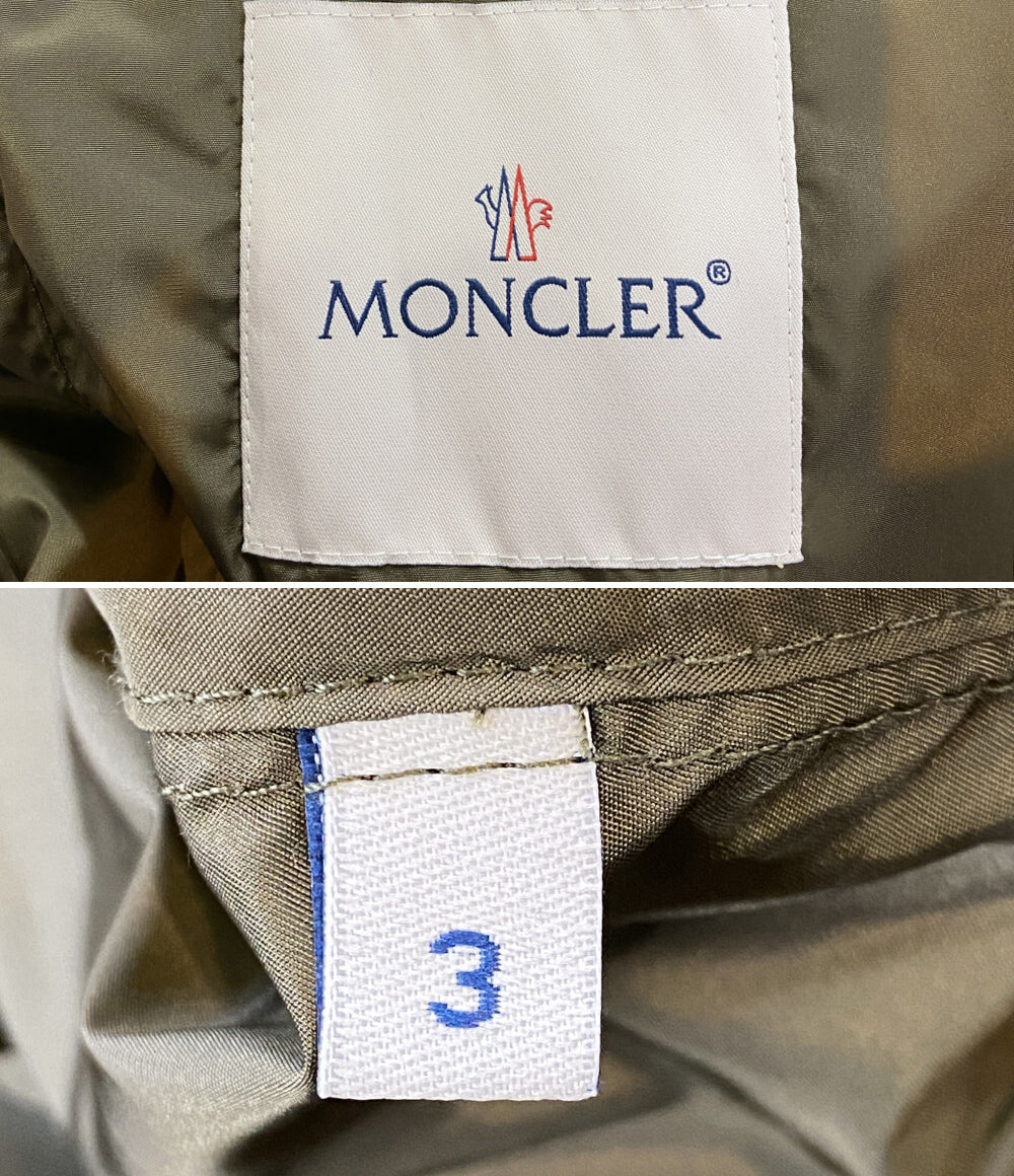 美品 MONCLER ナイロンジャケット GRIMPEURS カーキ 23 メンズ SIZE 3 モンクレール