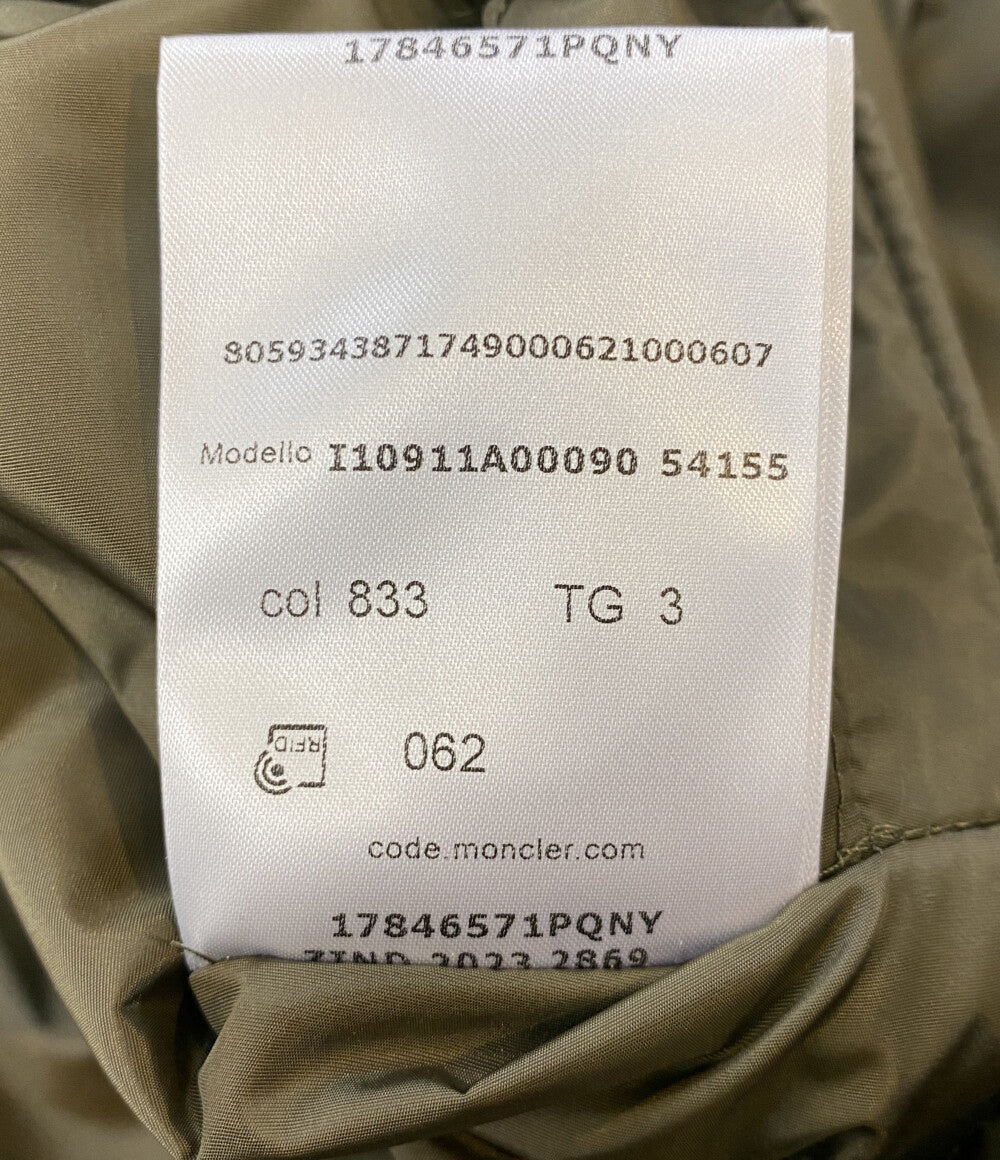 美品 MONCLER ナイロンジャケット GRIMPEURS カーキ 23 メンズ SIZE 3 モンクレール