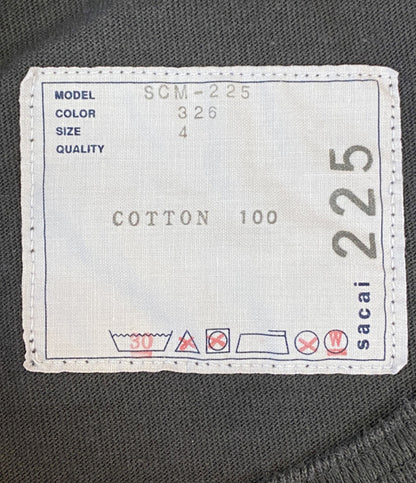 sacai 半袖Ｔシャツ SCM-225 Side Zip Cotton T-Shirt メンズ SIZE 4 サカイ