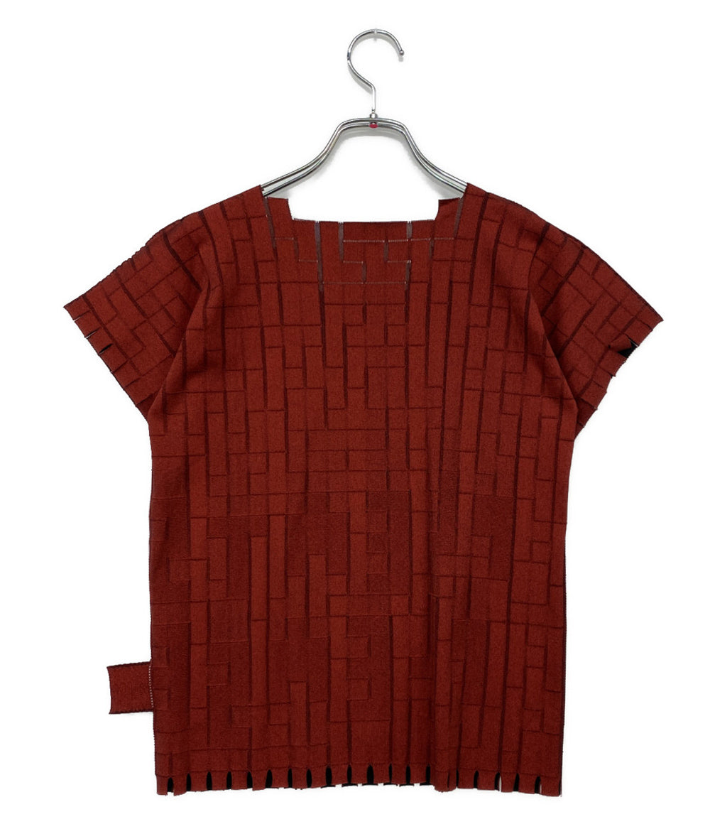 PLEATS PLEASE 半袖カットソー PP74LK902 レディース SIZE 3