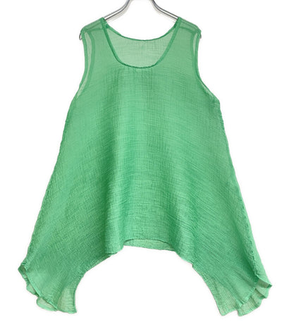 me ISSEY MIYAKE ノースリーブワンピース MI01FK921 グリーン レディース SIZE - ミー イッセイミヤケ