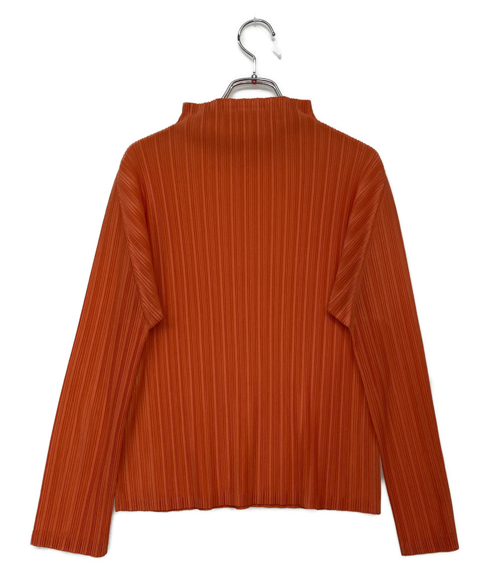 PLEATS PLEASE 長袖カットソー ハイネック オレンジ PP51-FK322 PLEATS PLEASE 長袖カットソー ハイネック オレンジ PP51-FK322