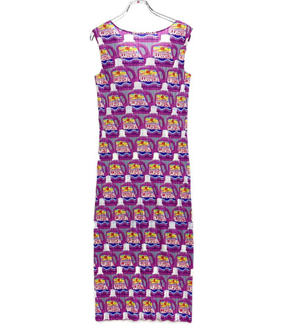 PLEATS PLEASE ノースリーブワンピース PP83-JH514 パープル wash レディース SIZE 3 プリーツプリーズ