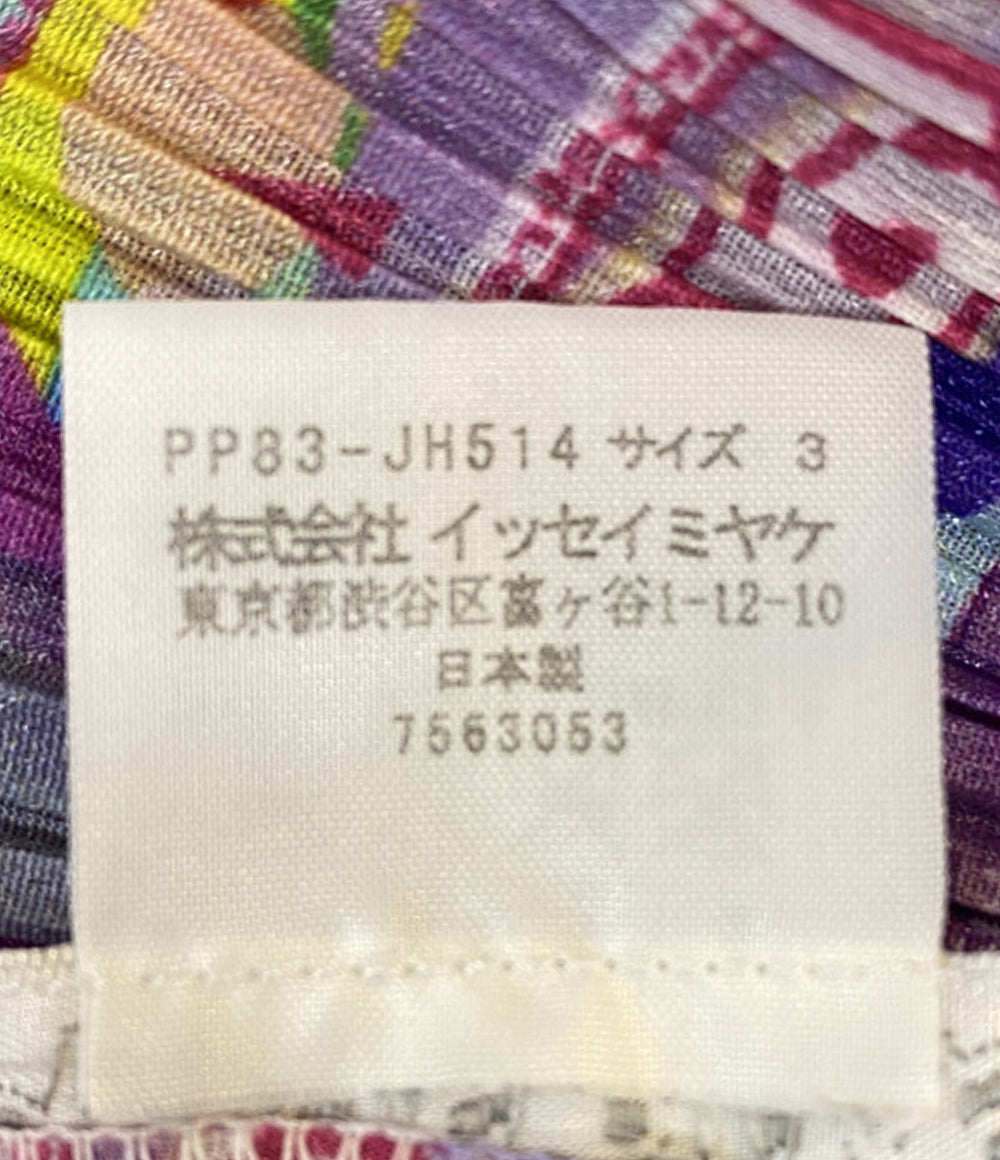 PLEATS PLEASE ノースリーブワンピース PP83-JH514 パープル wash レディース SIZE 3 プリーツプリーズ