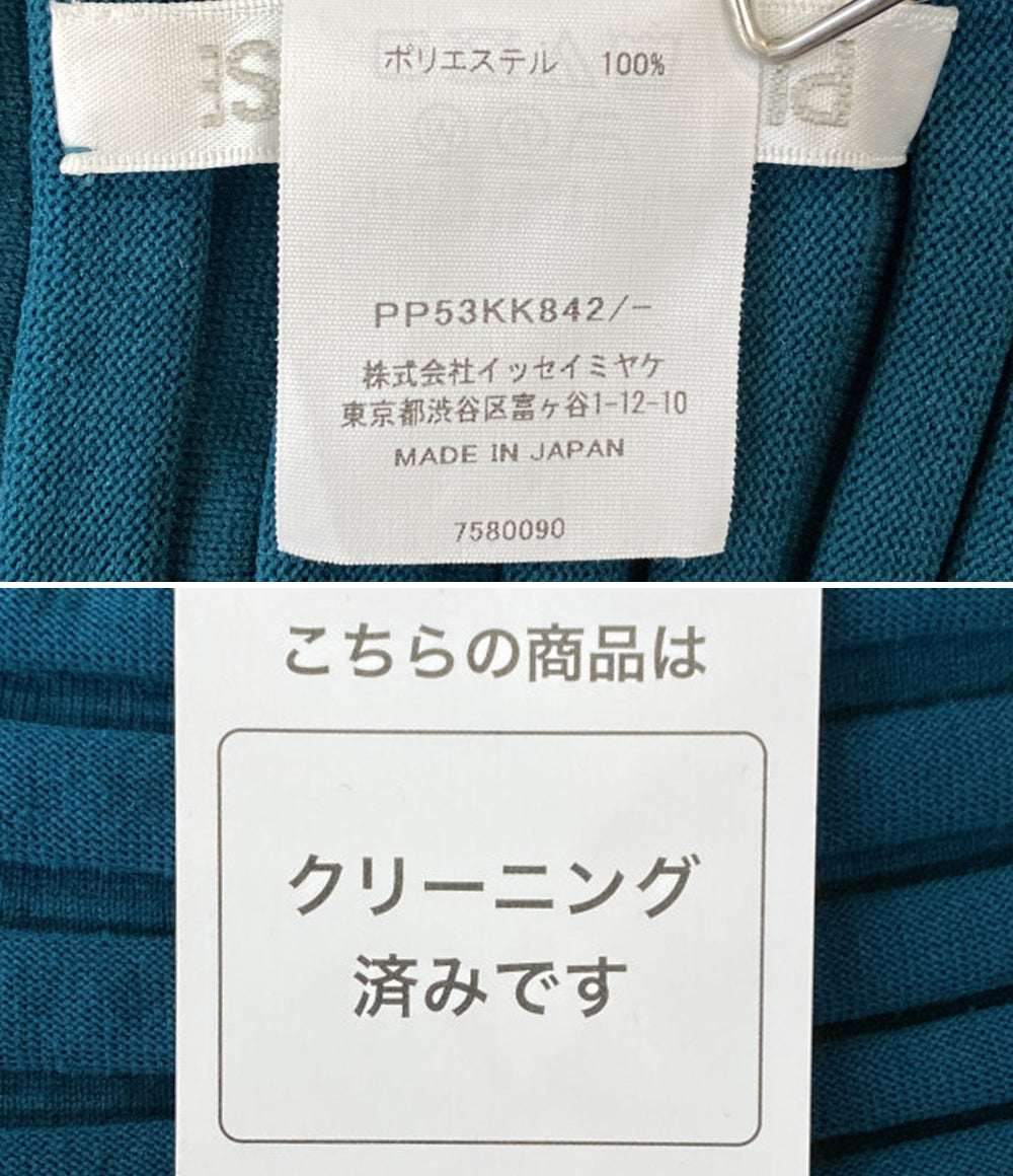 PLEATS PLEASE カットソー ターコイズグリーン BOUNCE KNIT PP53KK842 レディース SIZE - プリーツプリーズ