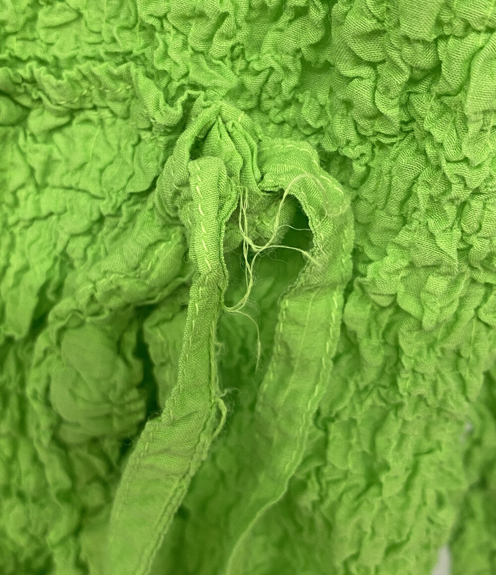 ISSEY MIYAKE 長袖ブラウス グリーン MI12FK918 レディース SIZE - イッセイミヤケ