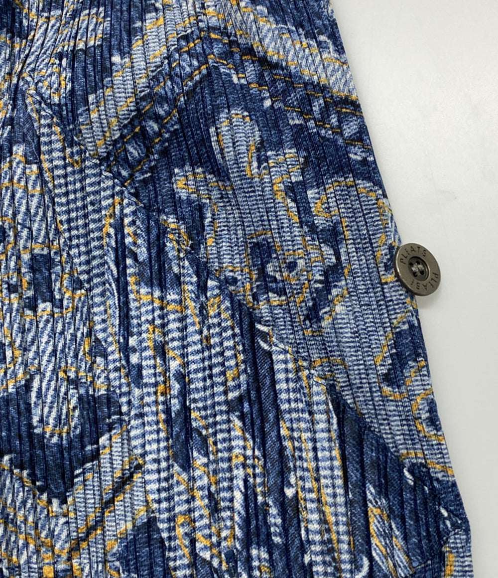 PLEATS PLEASE パンツ 総柄 PP91-JF561 レディース SIZE 3 プリーツプリーズ