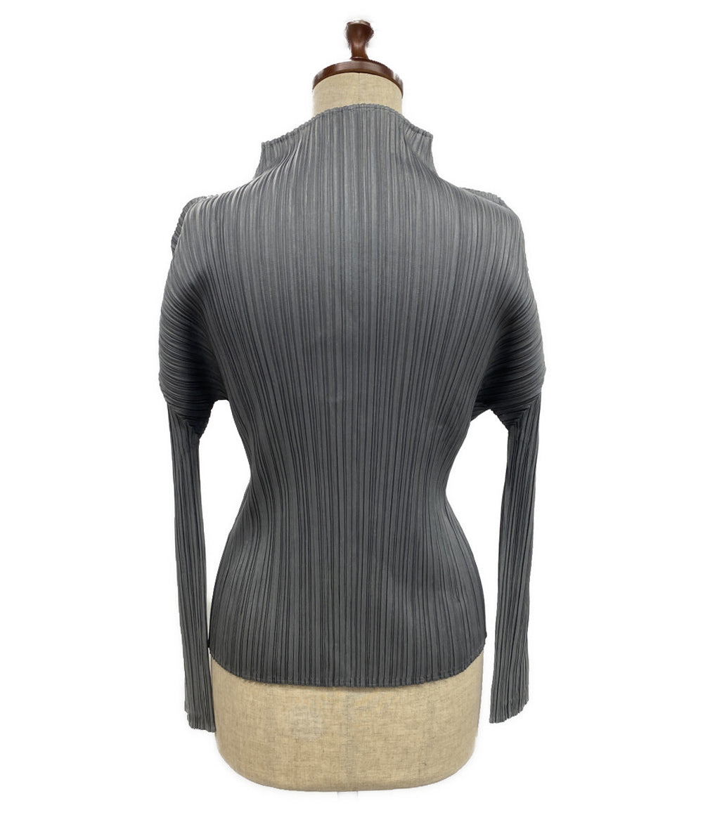 PLEATS PLEASE 長袖カットソー プリーツ ハイネック PP55-JK106