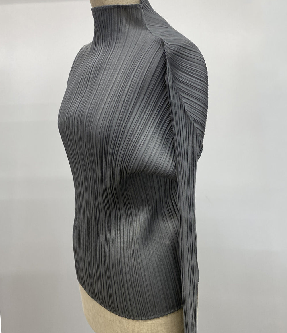 PLEATS PLEASE 長袖カットソー プリーツ ハイネック PP55-JK106